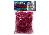 Set 600 unidades Gomitas Para Rainbow Loom - Fushia